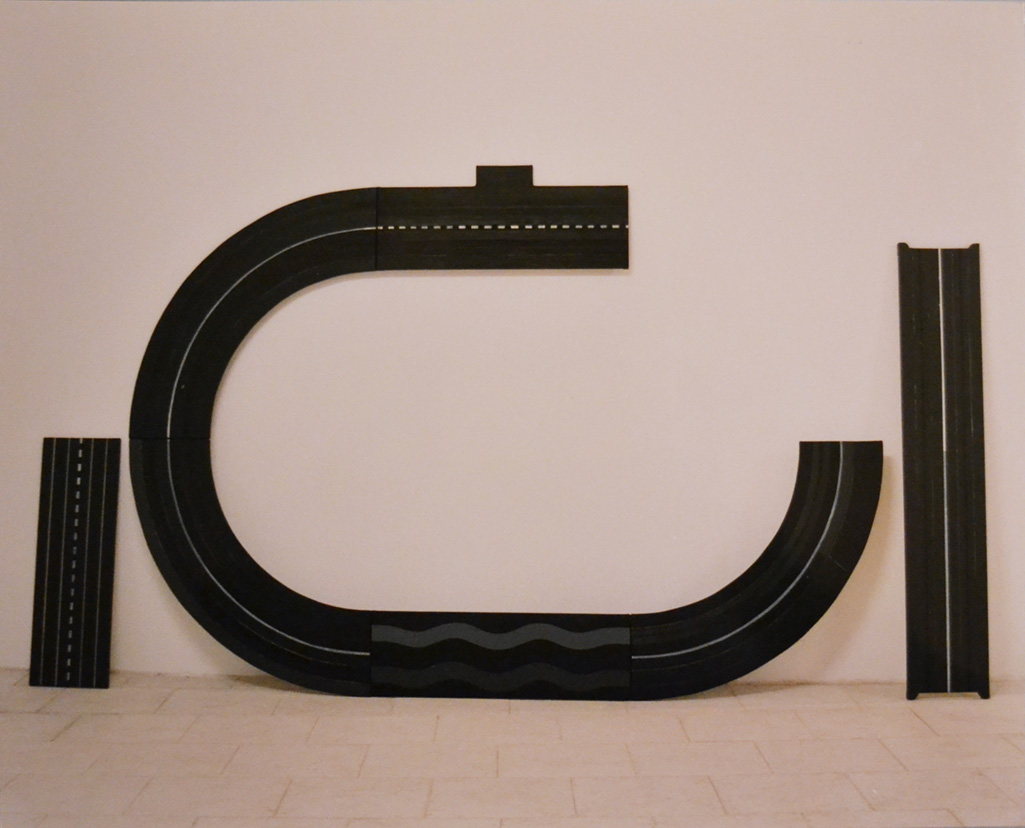 Blair Thurman, Aurora, 1996 - Acrilico su legno, 279 x 150 cm