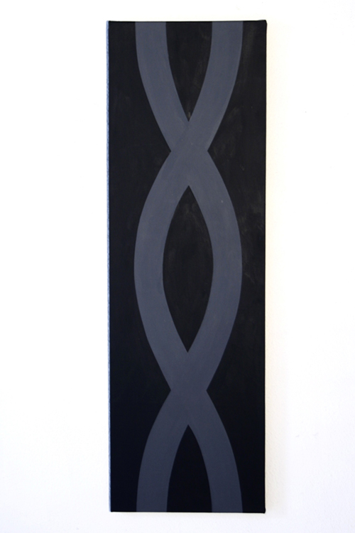  Blair Thurman, Untitled, 1996 - Acrilico su tela, 37 x 97 cm