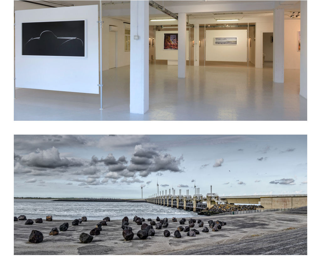 Roberto Bigano, Vrouvenpolder. From Netherlands Waters #4015_127, 2013/2016 - 12 colors ultrachrome ink-jet print on Hanemüle Fine Art Baryta mounted on 3mm dbond aluminum, white wood frame, 129 x 42 cm